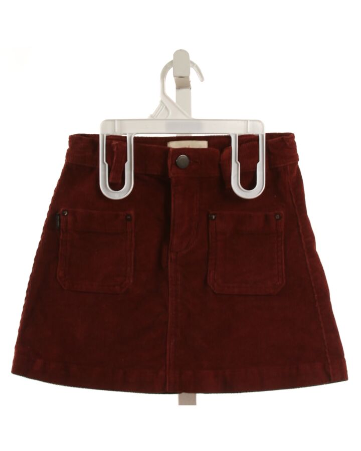 DL1961  MAROON CORDUROY   SKIRT