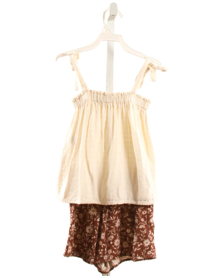 RYLEE & CRU  CREAM  FLORAL  2-PIECE OUTFIT