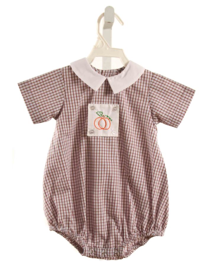 REMEMBER NGUYEN  BROWN  GINGHAM  BUBBLE