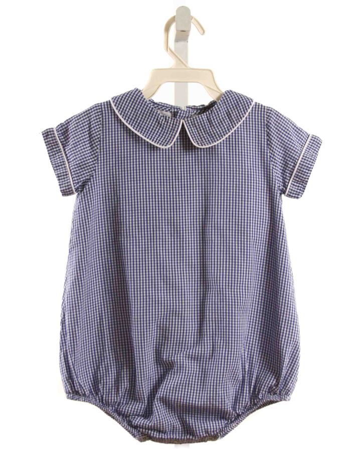 THE PROPER PEONY  BLUE  GINGHAM  BUBBLE