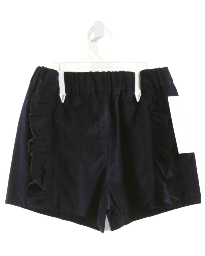 HANNAH KATE  NAVY CORDUROY   SHORTS WITH RUFFLE