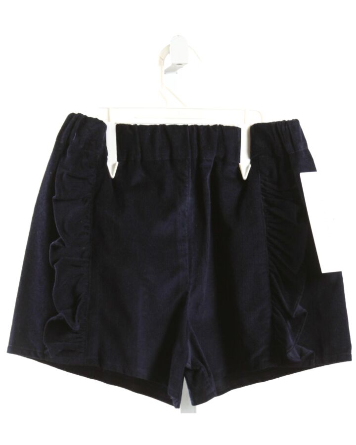 HANNAH KATE  NAVY CORDUROY   SHORTS WITH RUFFLE