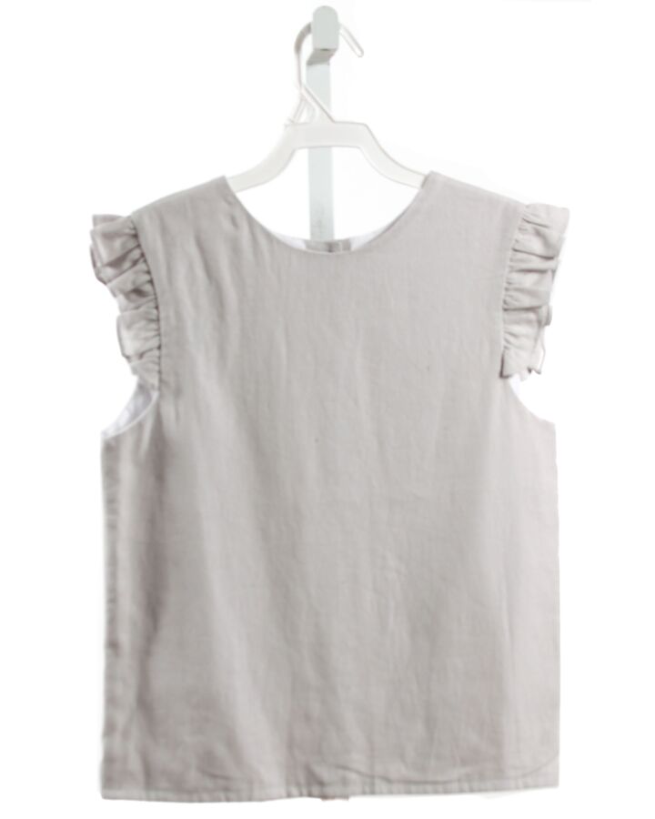 HANNAH KATE  GRAY LINEN   SLEEVELESS SHIRT