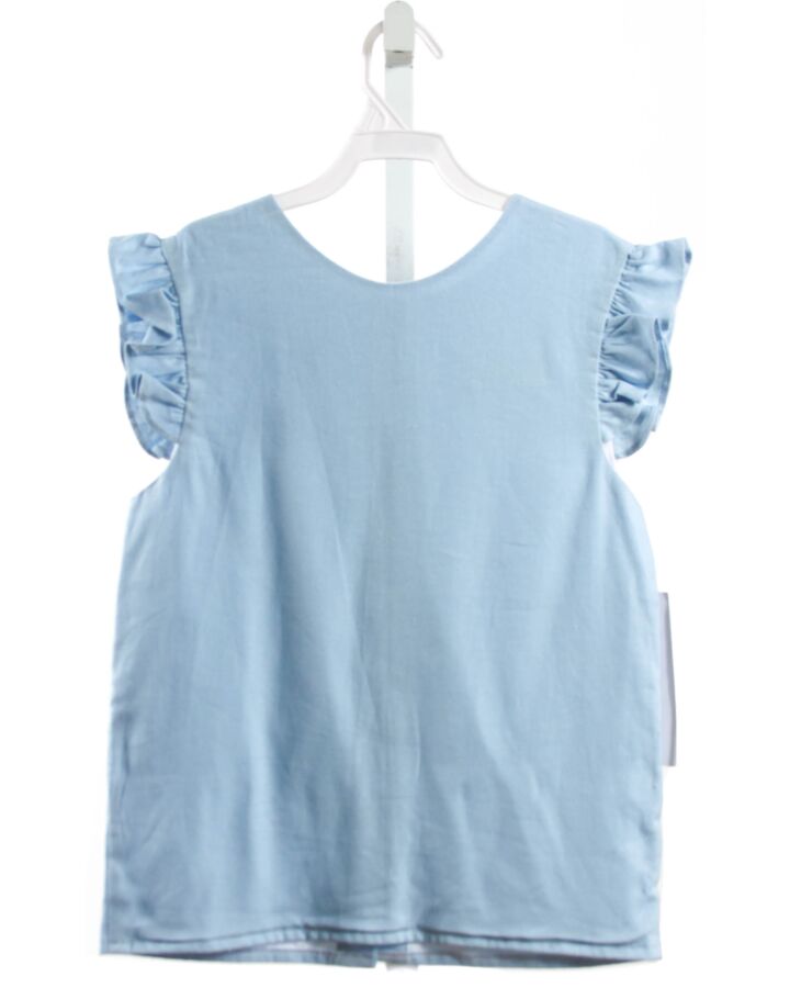 HANNAH KATE  LT BLUE LINEN   SLEEVELESS SHIRT