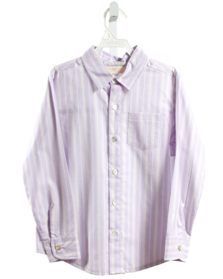 HANNAH KATE  LAVENDER  STRIPED  DRESS SHIRT