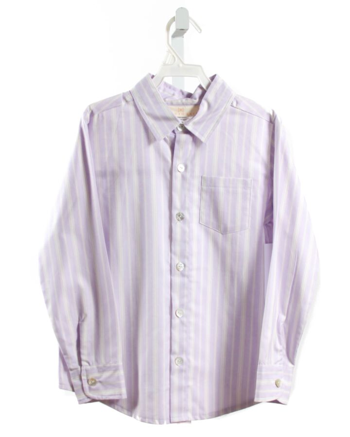 HANNAH KATE  LAVENDER  STRIPED  DRESS SHIRT