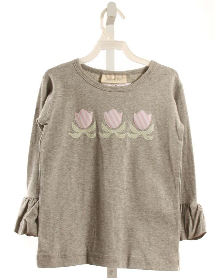 HANNAH KATE  GRAY    KNIT LS SHIRT