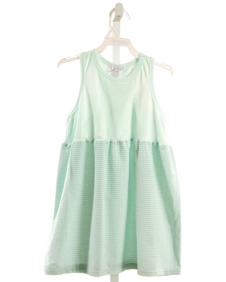 HANNAH KATE  MINT SEERSUCKER GINGHAM  DRESS