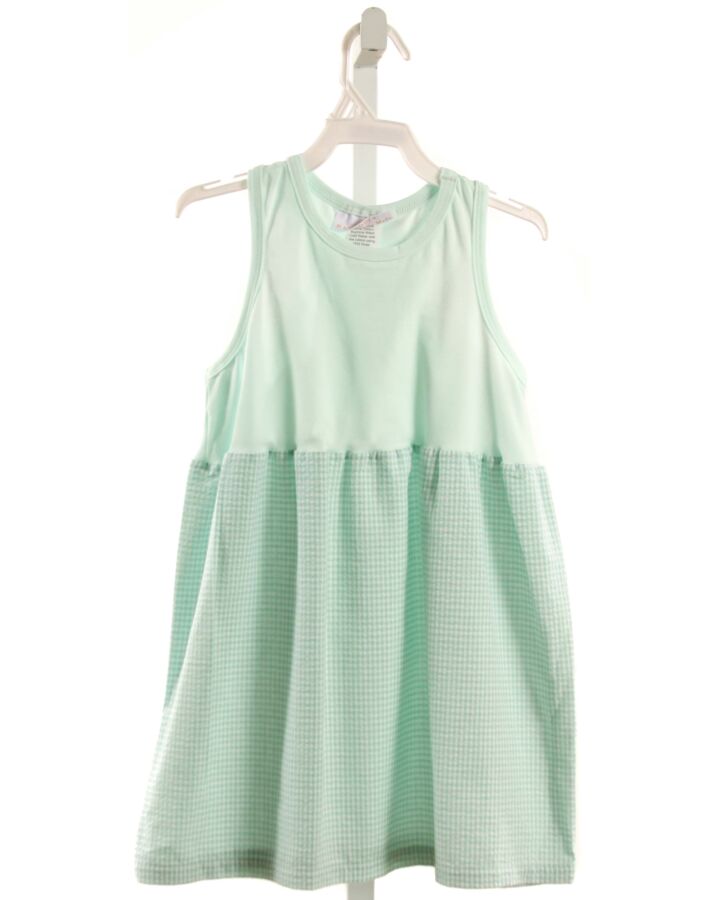 HANNAH KATE  MINT SEERSUCKER GINGHAM  DRESS