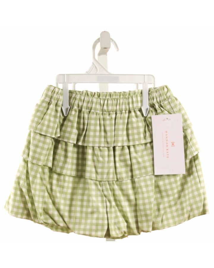 HANNAH KATE  GREEN  GINGHAM  SHORTS
