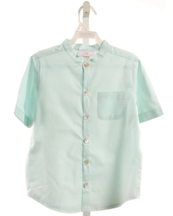 HANNAH KATE  MINT  STRIPED  DRESS SHIRT