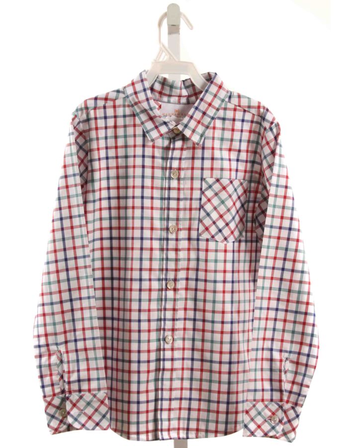 HANNAH KATE  MULTI-COLOR  PLAID  DRESS SHIRT
