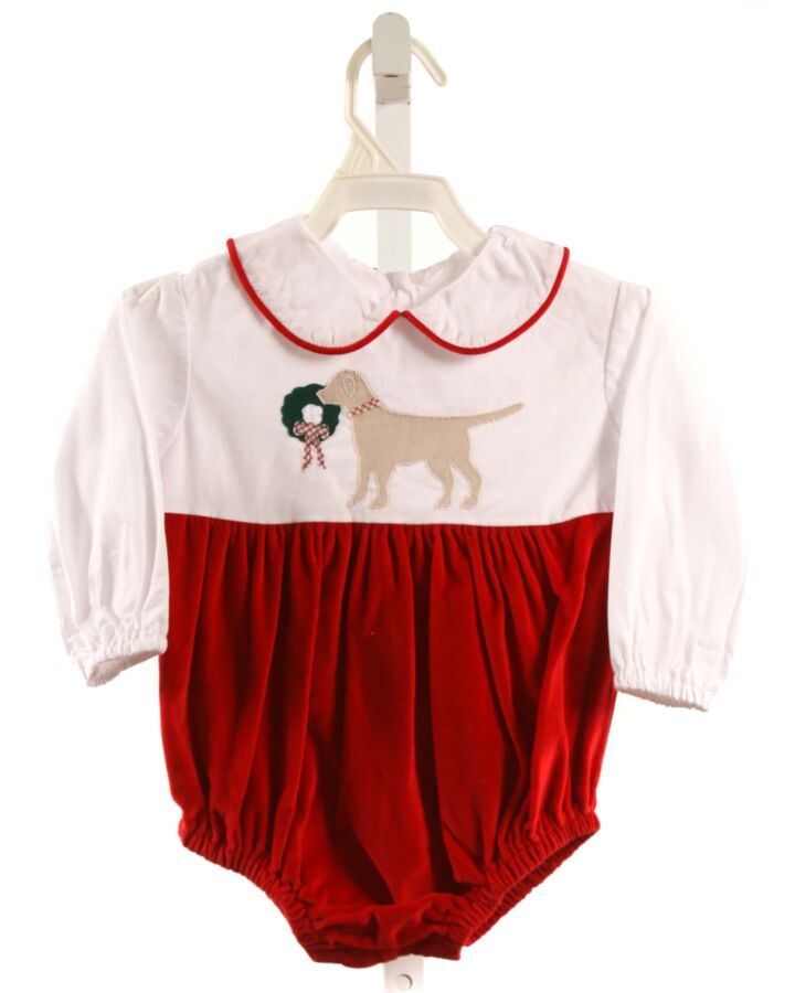 HANNAH KATE  RED VELVET  APPLIQUED BUBBLE