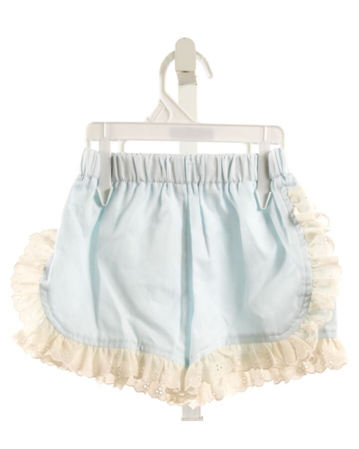 HANNAH KATE  LT BLUE    SHORTS WITH EYELET TRIM