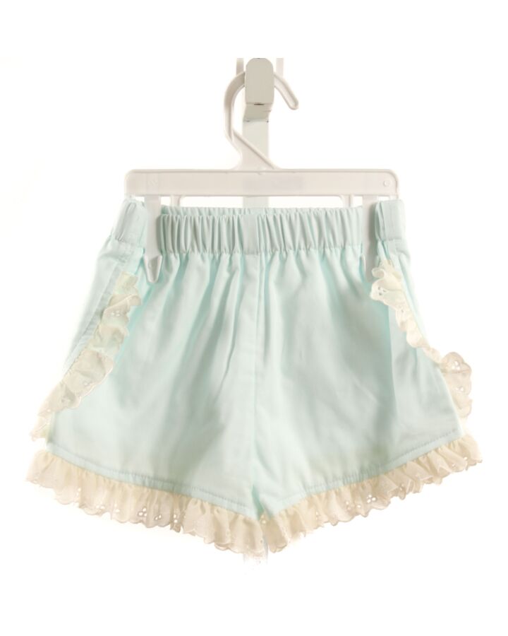HANNAH KATE  AQUA    SHORTS WITH EYELET TRIM