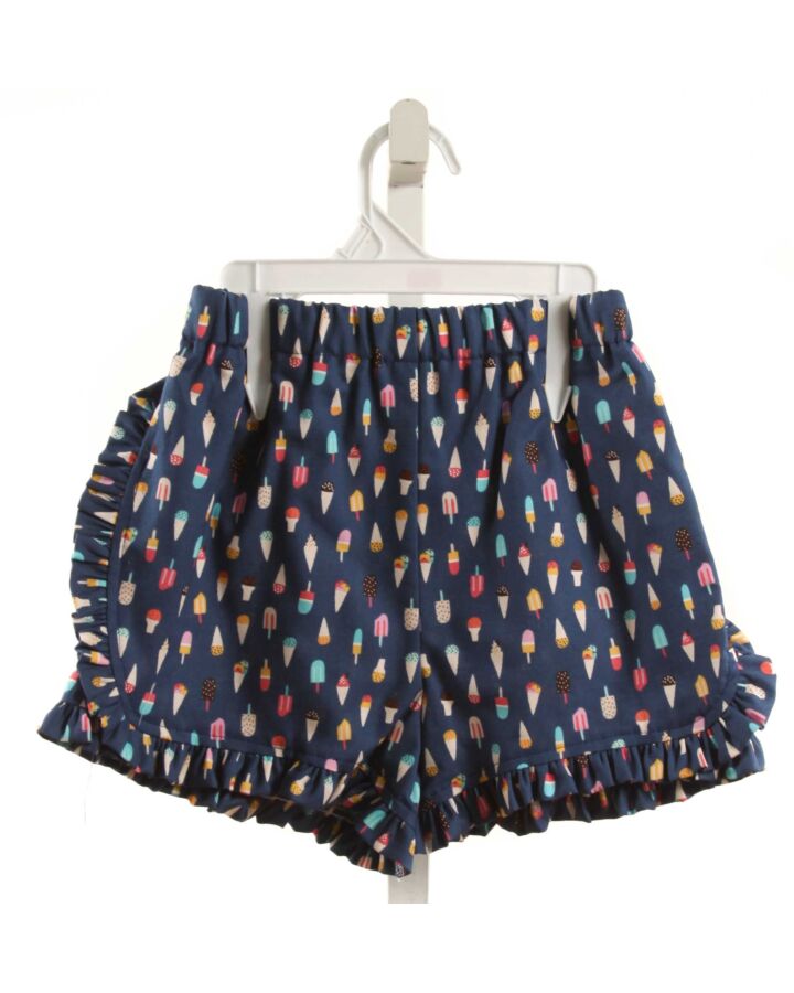 HANNAH KATE  NAVY  PRINT  SHORTS WITH RUFFLE