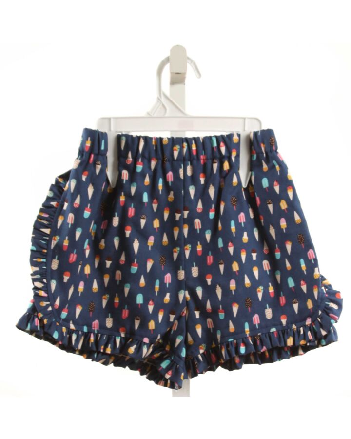 HANNAH KATE  NAVY  PRINT  SHORTS WITH RUFFLE