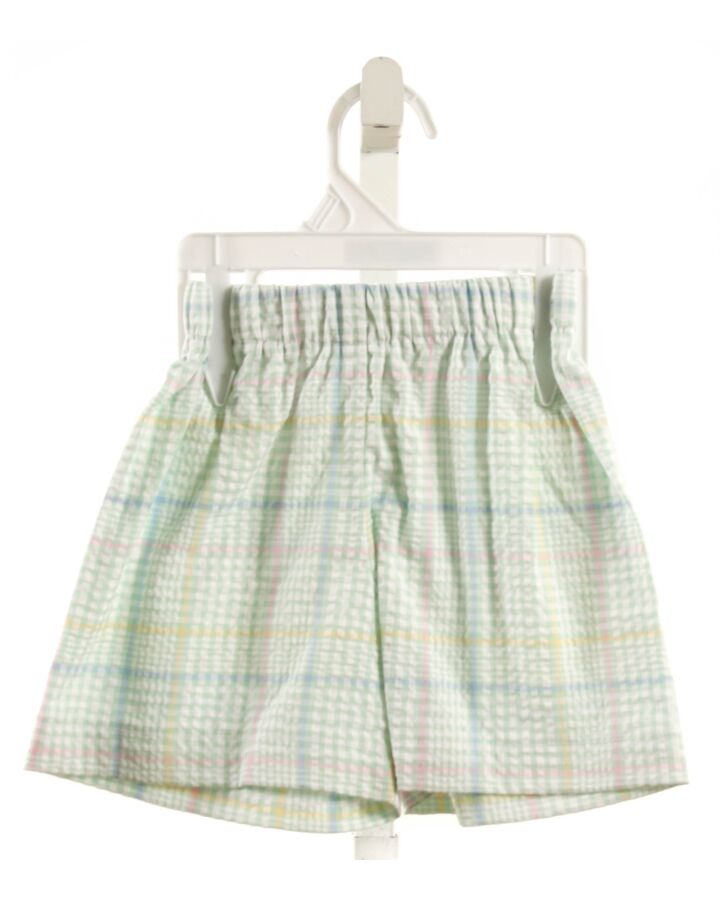 HANNAH KATE  MINT SEERSUCKER PLAID  SHORTS