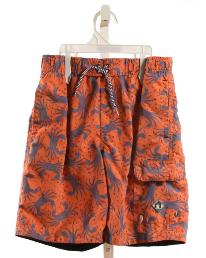 CABANA LIFE  ORANGE  PRINT  SWIM TRUNKS