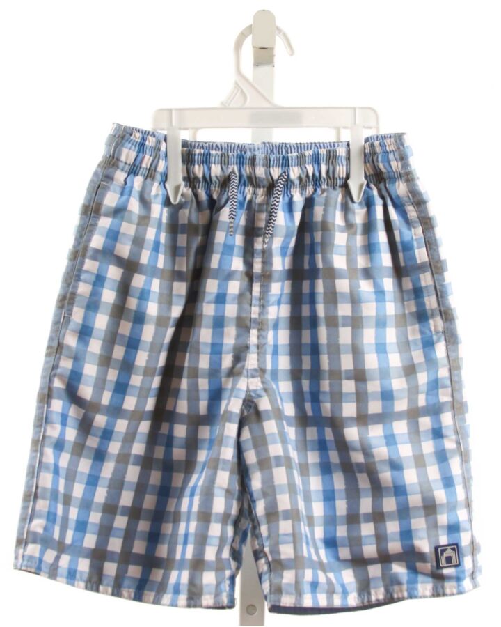 CABANA LIFE  BLUE  PLAID  SHORTS