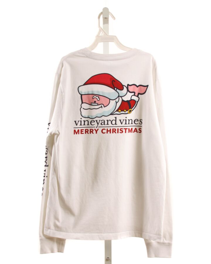 VINEYARD VINES  WHITE   PRINTED DESIGN T-SHIRT