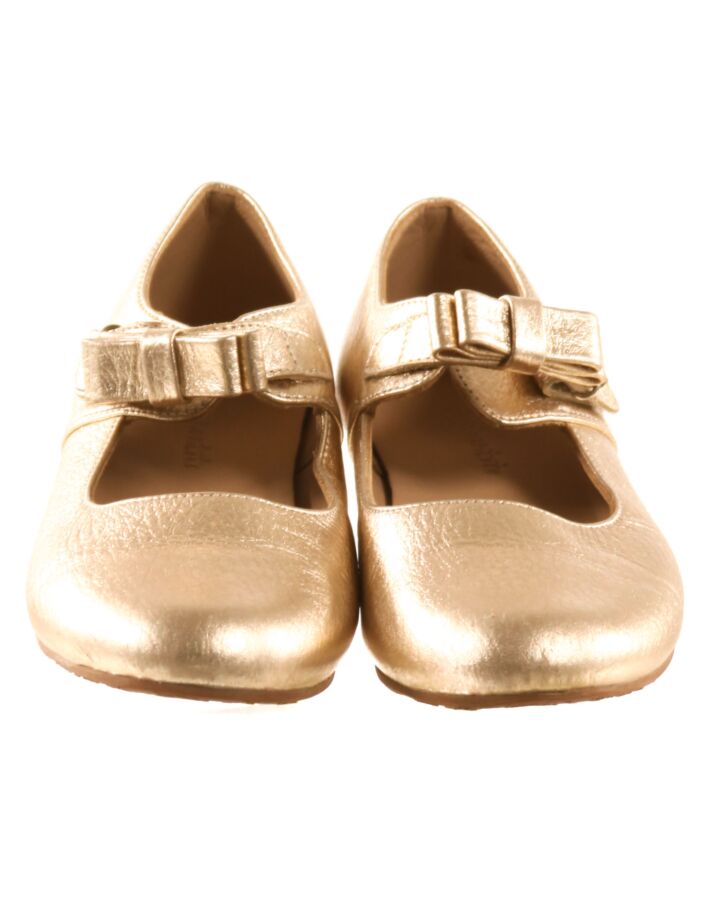 ELEPHANTITO GOLD MARY JANES  *EUC SIZE TODDLER 13