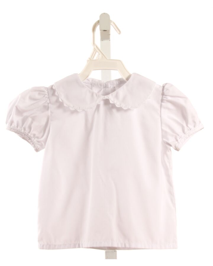 SHRIMP & GRITS  WHITE    SHIRT-SS WITH RIC RAC