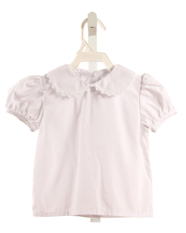 SHRIMP & GRITS  WHITE    SHIRT-SS WITH RIC RAC