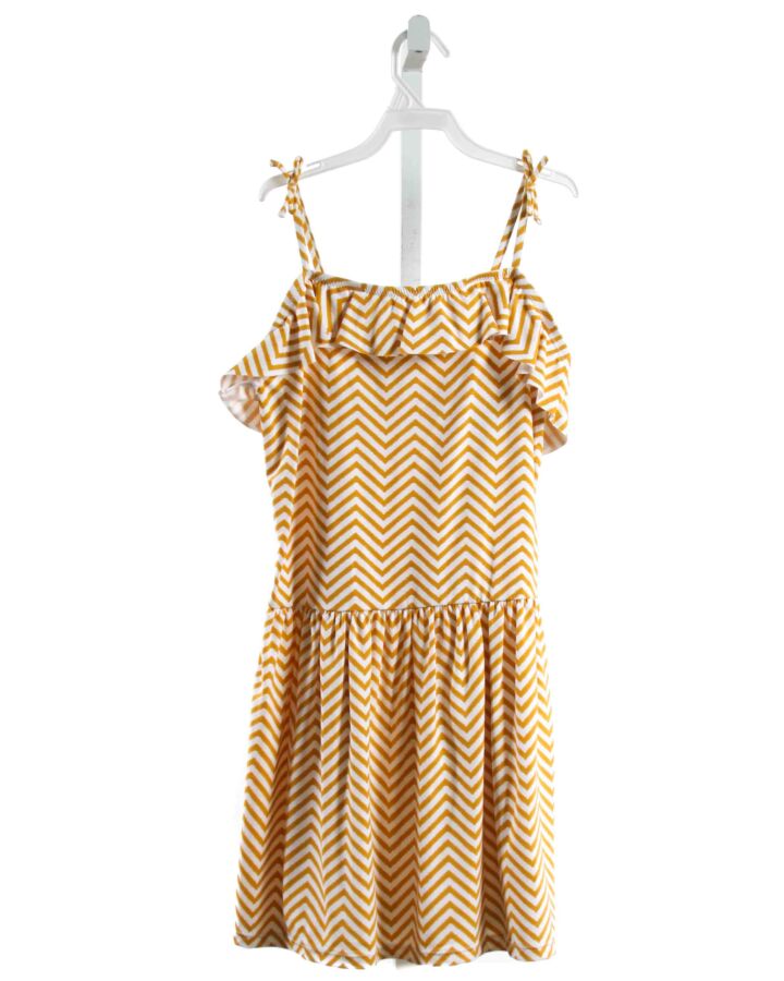 NO TAG  YELLOW KNIT STRIPED  KNIT DRESS