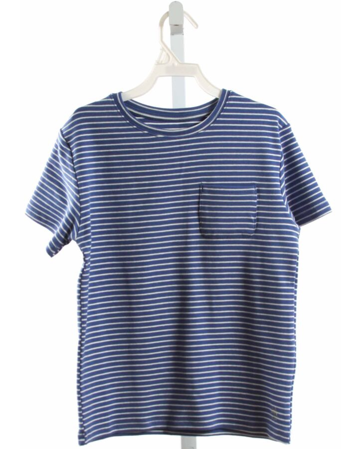 MAISON ME  BLUE  STRIPED  KNIT SS SHIRT