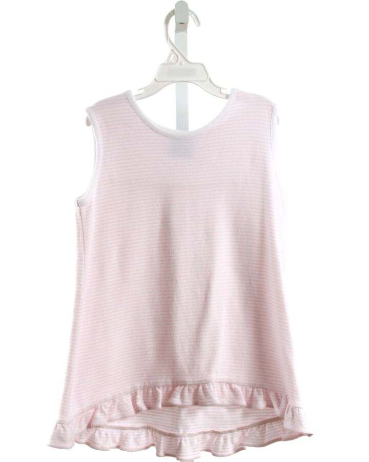 EYELET & IVY  LT PINK  STRIPED  SLEEVELESS SHIRT