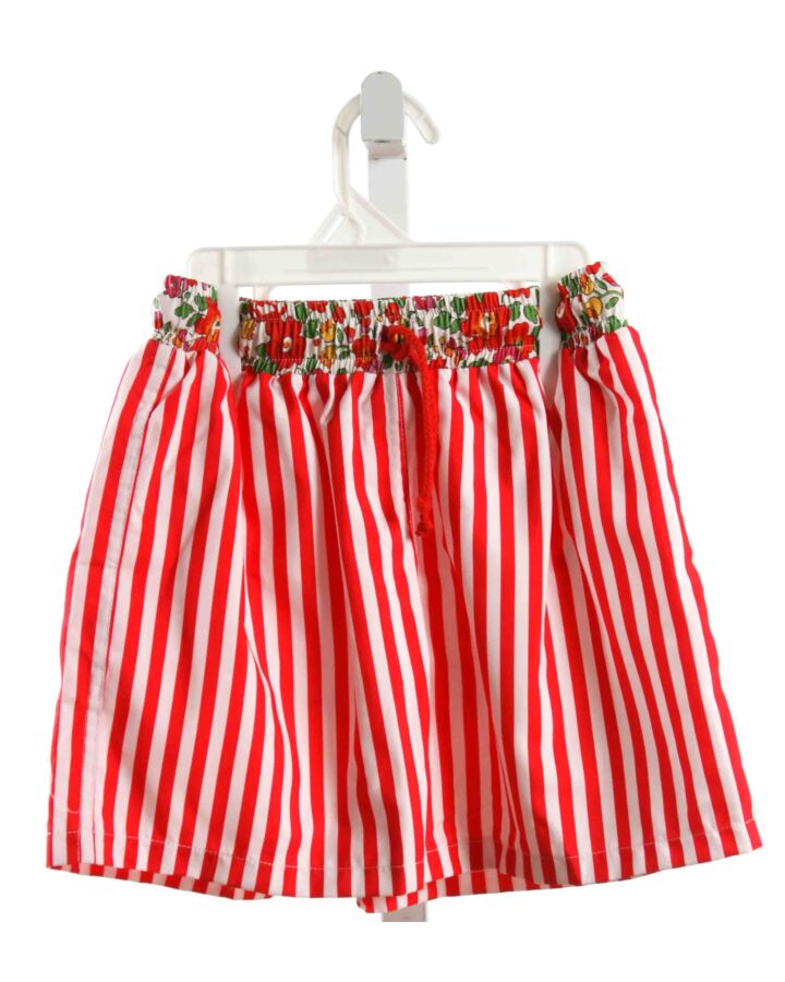 SAL & PIMENTA  RED  STRIPED  SWIM TRUNKS