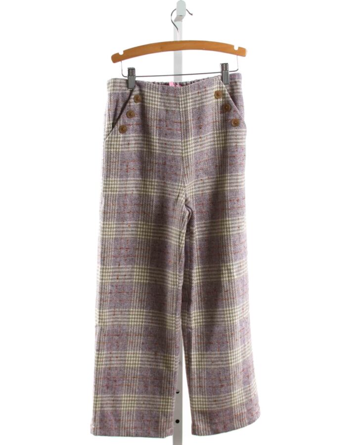 BISBY BY LITTLE ENGLISH  LAVENDER  PLAID  PANTS