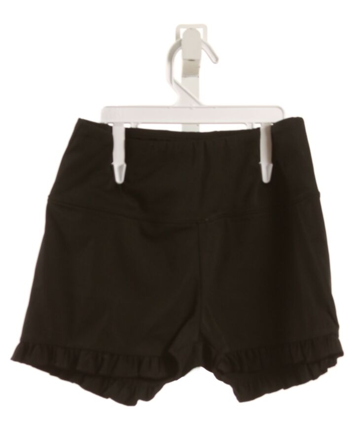 NO TAG  BLACK    SHORTS WITH RUFFLE