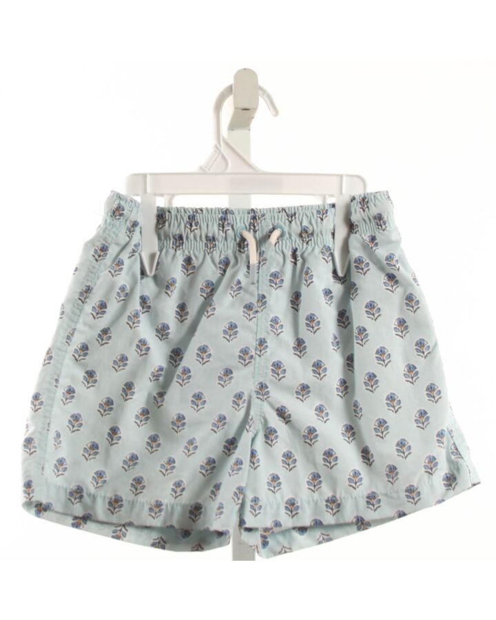 NO TAG  LT BLUE  FLORAL  SWIM TRUNKS