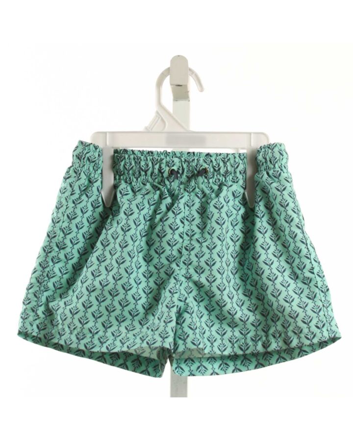 NO TAG  GREEN  FLORAL  SWIM TRUNKS