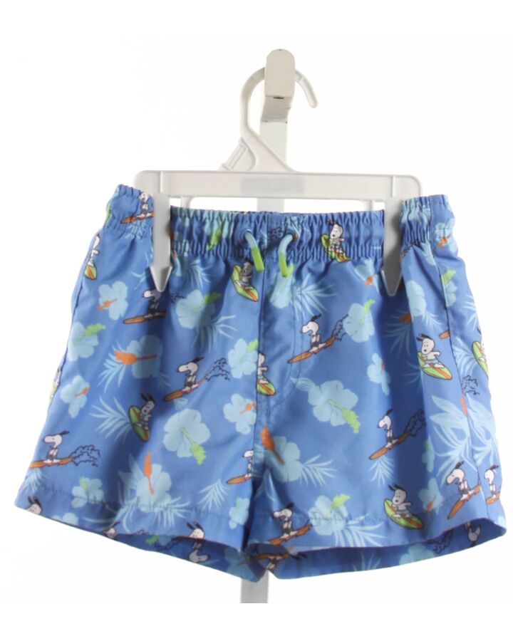 NO TAG  BLUE  PRINT  SWIM TRUNKS