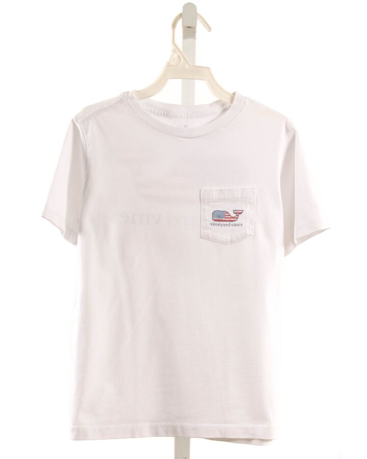 VINEYARD VINES  WHITE   PRINTED DESIGN T-SHIRT