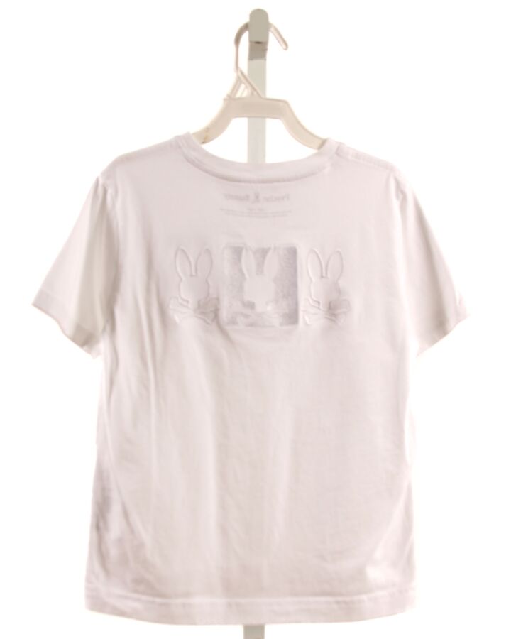 PSYCHO BUNNY  WHITE   APPLIQUED T-SHIRT