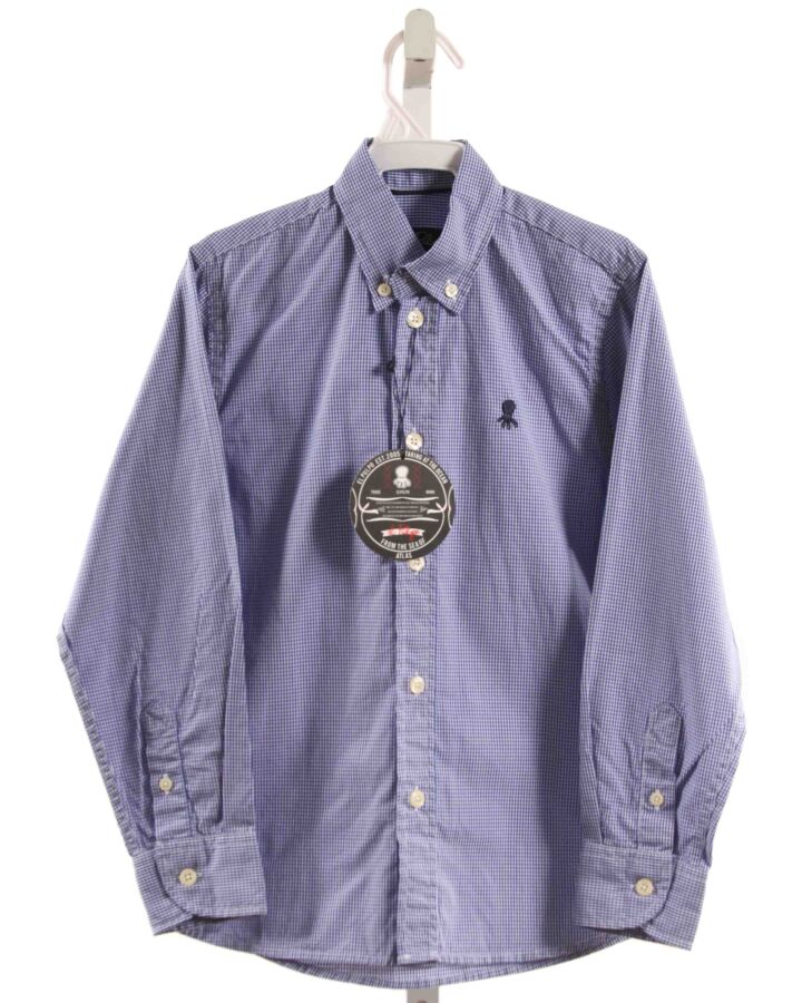 EL PULPO  BLUE  GINGHAM  DRESS SHIRT