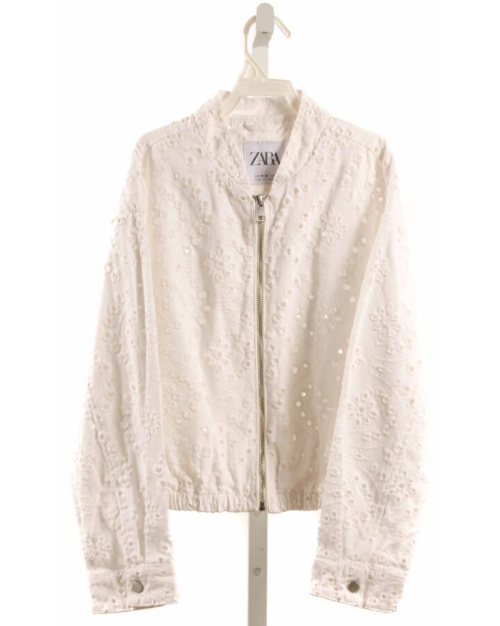 ZARA  WHITE EYELET   OUTERWEAR