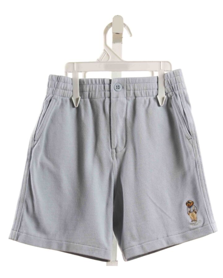 POLO BY RALPH LAUREN  LT BLUE PIQUE  EMBROIDERED SHORTS