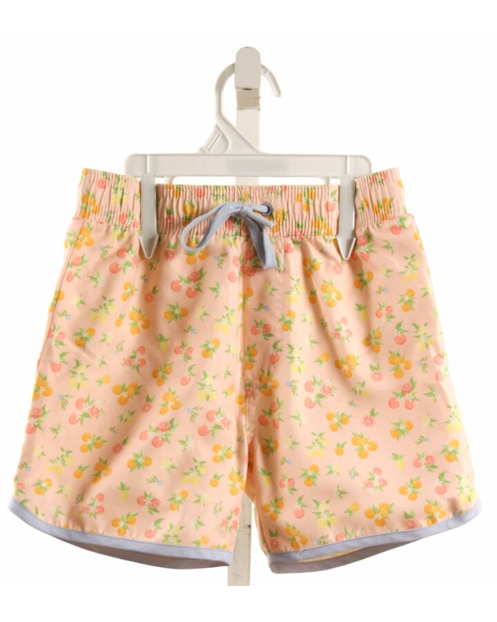 NO TAG  ORANGE  PRINT  SWIM TRUNKS