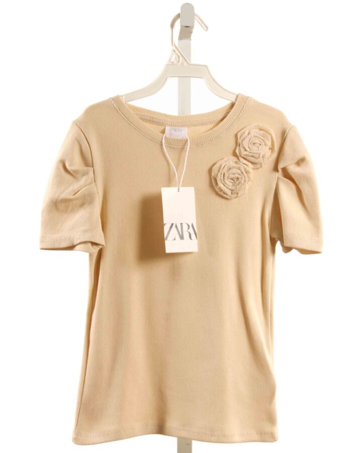 ZARA  CREAM    KNIT SS SHIRT