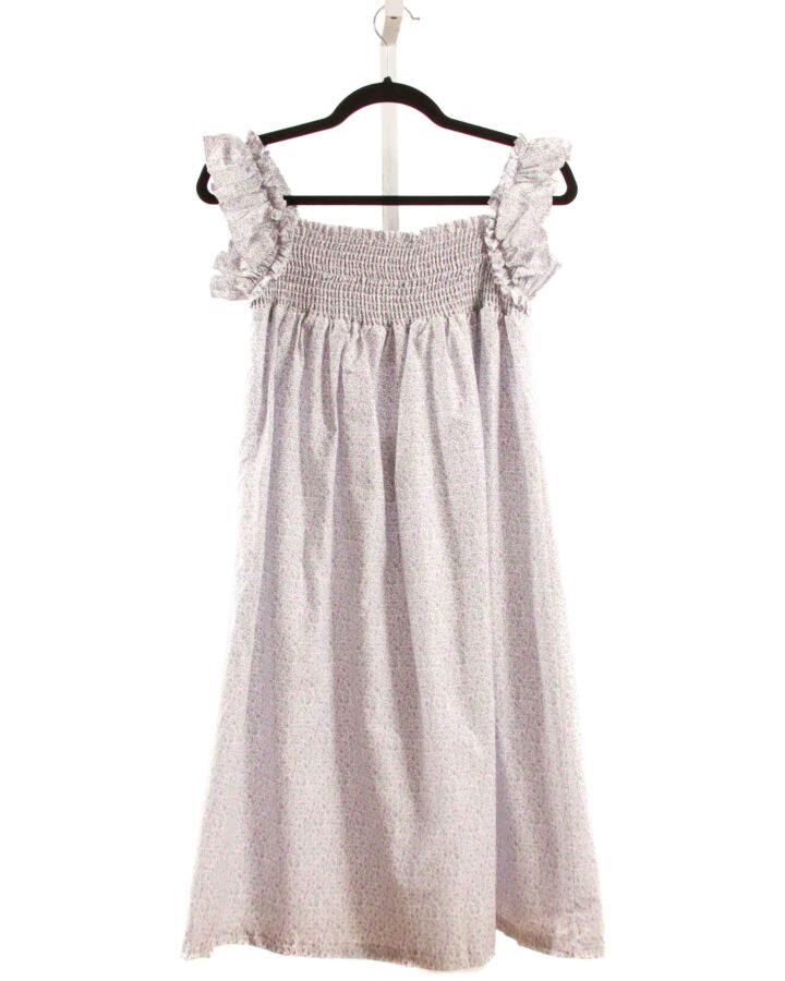 THE OAKS APPAREL   PURPLE  FLORAL SMOCKED DRESS