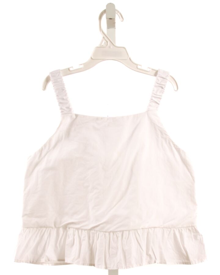 NO TAG WHITE SLEEVELESS SHIRT