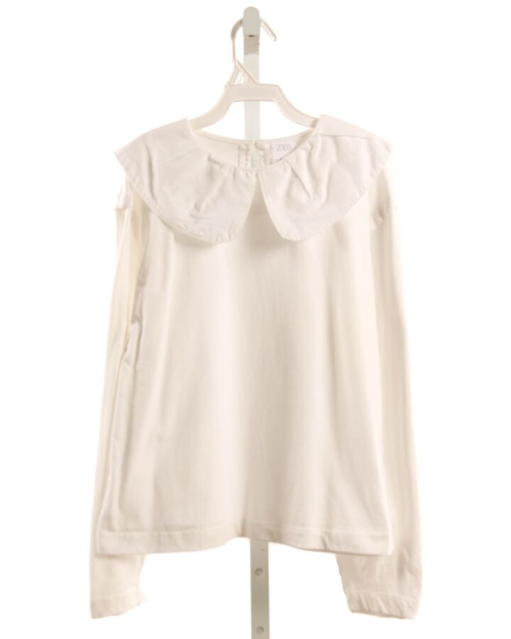 ZARA  WHITE    KNIT LS SHIRT