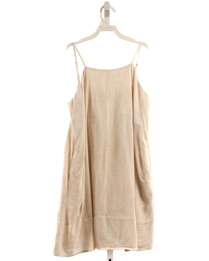NO TAG  KHAKI LINEN   DRESS