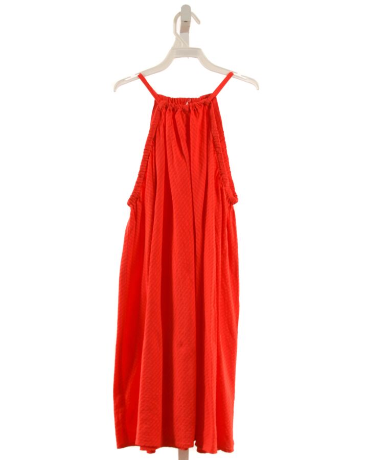 NO TAG  RED SEERSUCKER   DRESS