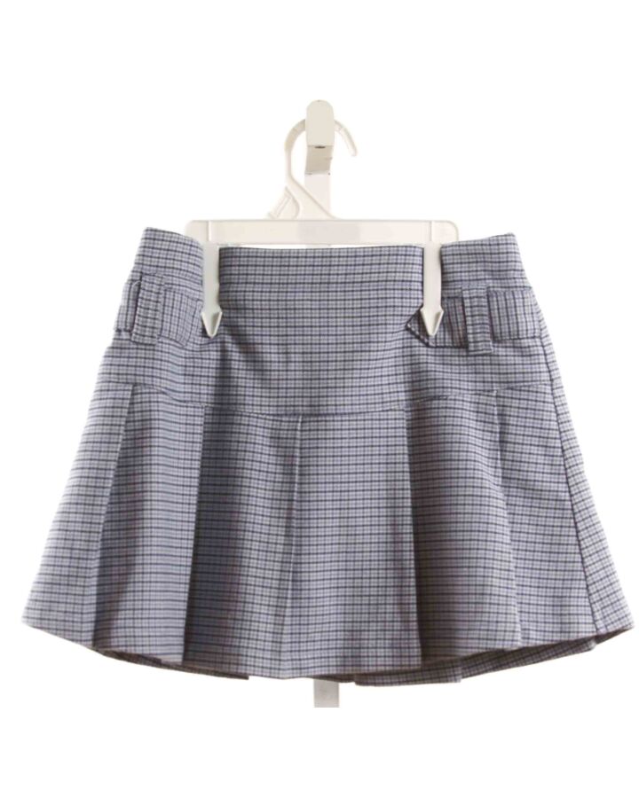 NO TAG  BLUE FLANNEL PLAID  SKORT